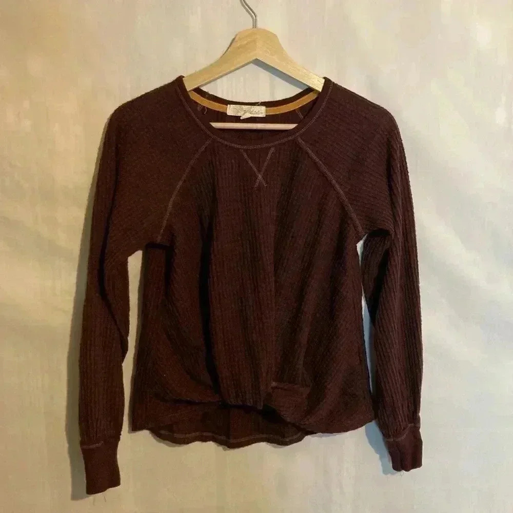 Rewind sweater knot top